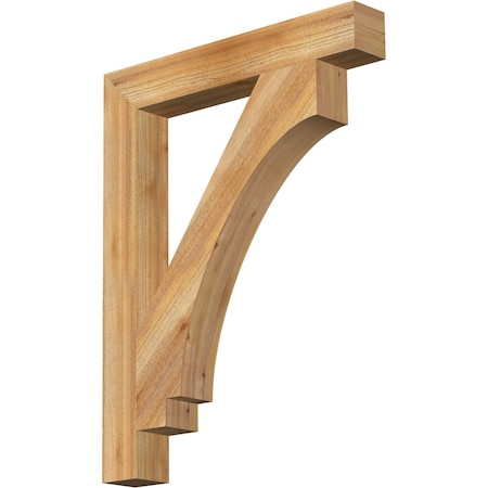Ekena Millwork Imperial Block Rough Sawn Bracket, Western Red Cedar, 4"W x 28"D x 36"H BKT04X28X36IMP05RWR